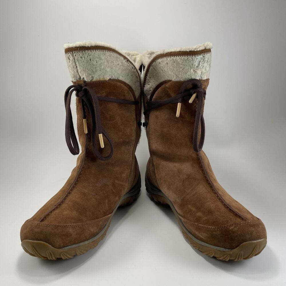 Patagonia Attlee Tie Primaloft Winter Boots Womens Size 9.5 200 Grams Waterproof - Picture 9 of 11